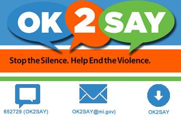 OK 2 Say - Stop the silence. Help end the violence.