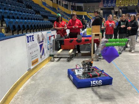 Robot demonstration at LSSU during Mind Trekkers