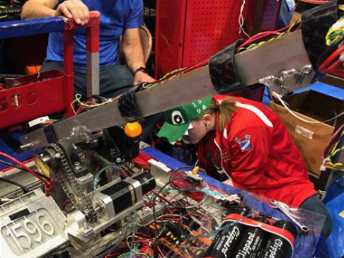 Repairs in the pits.